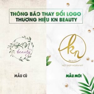 thay đổi logo kn beauty